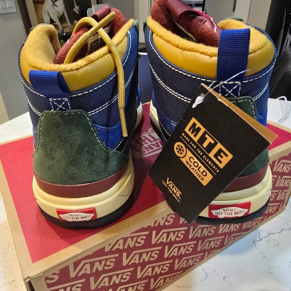 Vans Ultrarange Exo Hi MTE Multi Blue Red Green Hiking Shoe Sneaker Boot MENS 10 - Picture 5 of 13